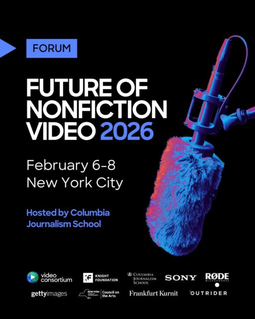 🎬@videoconsortium’s Future of Nonfiction Video forum is back!

Join us + some of the brightest minds in documentary and nonfiction video Feb 6–8 at @columbiajournalism for three days of connection, conversation, and collaboration. We’ll chat about what’s working in our industry, what’s not, and where we’re headed — together 🔮

🎤 This Friday, our founder and CEO @nicholasbruckman will speak at the panel “Beyond Silos: The Shared Future of Documentary, Journalism & Content Creation” with @morningbrew’s @macyagilliam, NBC News SVP Content Development @shasharma22, @meltedsolids, and filmmaker @anthonydimieri.
